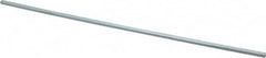 Made in USA - 12" Long, Zinc-Plated Step Key Stock for Shafts - C1018 Steel - Americas Industrial Supply