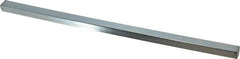 Made in USA - 12" Long, Zinc-Plated Step Key Stock for Gears - C1018 Steel - Americas Industrial Supply