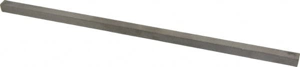 Made in USA - 12" Long x 3/8" High x 3/8" Wide, Undersized Key Stock - Type 316 Stainless Steel - Americas Industrial Supply