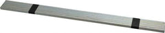 Made in USA - 12" Long, Zinc-Plated Oversized Key Stock - C1045 Steel - Americas Industrial Supply