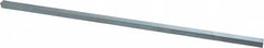Made in USA - 12" Long, Zinc-Plated Oversized Key Stock - C1045 Steel - Americas Industrial Supply