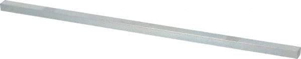 Made in USA - 12" Long, Zinc-Plated Oversized Key Stock - C1045 Steel - Americas Industrial Supply
