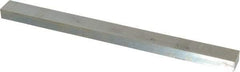 Made in USA - 12" Long, Zinc-Plated Oversized Key Stock - C1045 Steel - Americas Industrial Supply