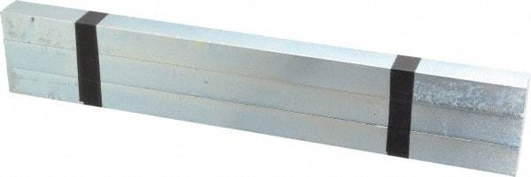 Made in USA - 12" Long, Zinc-Plated Oversized Key Stock - C1045 Steel - Americas Industrial Supply