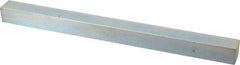 Made in USA - 12" Long, Zinc-Plated Oversized Key Stock - C1045 Steel - Americas Industrial Supply