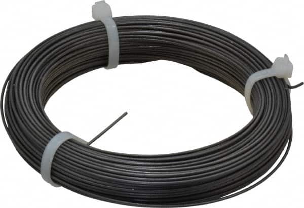 Value Collection - 23 Gage, 0.051 Inch Diameter x 144 Ft. Long, High Carbon Steel, Tempered Music Wire Coil - ASTM A228, 1 Lb. Shipping Weight - Americas Industrial Supply