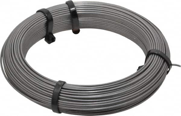 Value Collection - 24 Gage, 0.055 Inch Diameter x 124 Ft. Long, High Carbon Steel, Tempered Music Wire Coil - ASTM A228, 1 Lb. Shipping Weight - Americas Industrial Supply