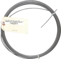 Value Collection - 34 Gage, 0.094 Inch Diameter x 43 Ft. Long, High Carbon Steel, Tempered Music Wire Coil - ASTM A228, 1 Lb. Shipping Weight - Americas Industrial Supply
