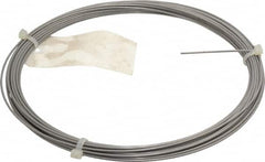Value Collection - 30 Gage, 0.08 Inch Diameter x 59 Ft. Long, 302/304 Music Wire Coil - ASTM A580, 1 Lb. Shipping Weight - Americas Industrial Supply