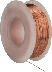 Made in USA - 28 Gage, 0.0126" Diameter x 498' Long, Bare, Copper Bus Bar Wire - Pure Copper (ASTM B3) - Americas Industrial Supply