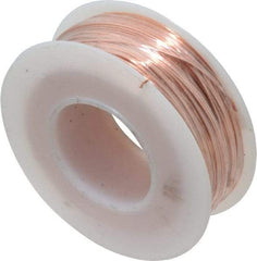 Made in USA - 24 Gage, 0.0201" Diameter x 198' Long, Bare, Copper Bus Bar Wire - Pure Copper (ASTM B3) - Americas Industrial Supply