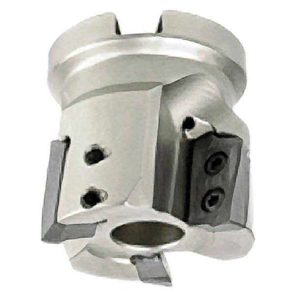 Iscar - 6 Inserts, 3" Cut Diam, 1" Arbor Diam, 0.827" Max Depth of Cut, Indexable Square-Shoulder Face Mill - 0/90° Lead Angle, 2" High, HP ADCR 2207.., HP ADCT 2207.., HP ADKT 2207.. Insert Compatibility, Series HP F90AT - Americas Industrial Supply