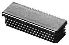 Caplugs - Rectangular Head Plug - 5/8 x 1-1/4" OD, 1" Long, Polyethylene, Black - Americas Industrial Supply