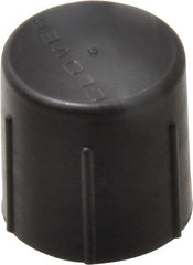 Caplugs - 1/2 NPT ID, Quick-Lock Cap - Polyethylene, Black - Americas Industrial Supply