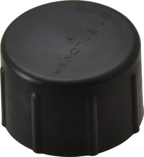 Caplugs - 1-1/4 NPT ID, Quick-Lock Cap - Polyethylene, Black - Americas Industrial Supply