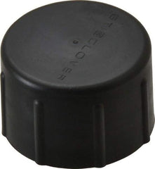 Caplugs - 1-1/4 NPT ID, Quick-Lock Cap - Polyethylene, Black - Americas Industrial Supply