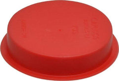 Caplugs - Press Fit Plug - 1-1/2 NPT" OD, Polyethylene, Red - Americas Industrial Supply
