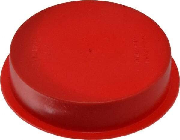 Caplugs - Press Fit Plug - 2 NPT" OD, Polyethylene, Red - Americas Industrial Supply