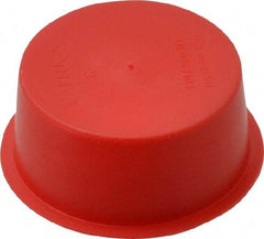 Caplugs - 1-1/4 NPT ID, Press Fit Cap - Polyethylene, Red - Americas Industrial Supply