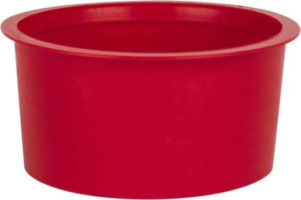 Caplugs - 1-1/2 NPT ID, Press Fit Cap - Polyethylene, Red - Americas Industrial Supply