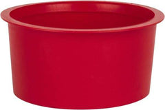 Caplugs - 1-1/2 NPT ID, Press Fit Cap - Polyethylene, Red - Americas Industrial Supply
