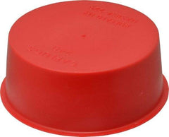 Caplugs - 2 NPT ID, Press Fit Cap - Polyethylene, Red - Americas Industrial Supply