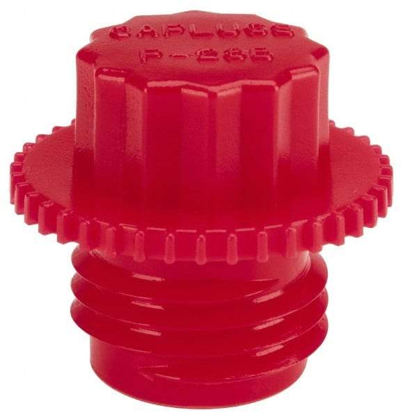 Caplugs - Serrated Round Head Plug - 1/4 NPS" OD, Polyethylene, Red - Americas Industrial Supply