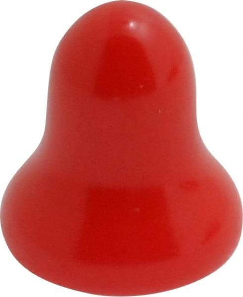 Caplugs - Flexible Push-In Plug - 1/4" OD, Vinyl, Red - Americas Industrial Supply