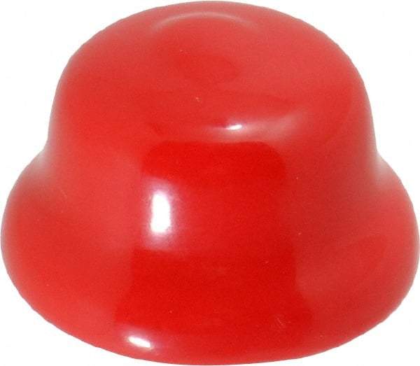 Caplugs - Flexible Push-In Plug - 7/8" OD, Vinyl, Red - Americas Industrial Supply