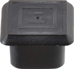 Caplugs - Square Head Plug - 1" OD, 1/2" Long, Polyethylene, Black - Americas Industrial Supply