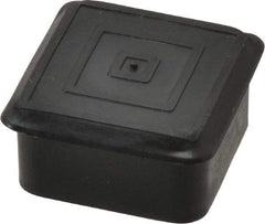 Caplugs - Square Head Plug - 1-1/4" OD, 1/2" Long, Polyethylene, Black - Americas Industrial Supply
