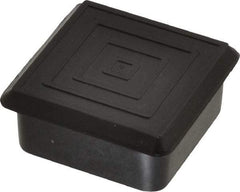 Caplugs - Square Head Plug - 1-1/2" OD, 1/2" Long, Polyethylene, Black - Americas Industrial Supply