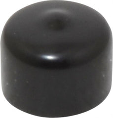 Caplugs - 3/4" ID, Stretchable Cap - 1/2" Long, Vinyl, Black - Americas Industrial Supply