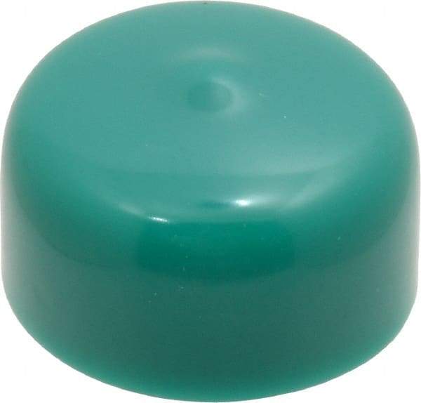 Caplugs - 1" ID, Stretchable Cap - 1/2" Long, Vinyl, Green - Americas Industrial Supply