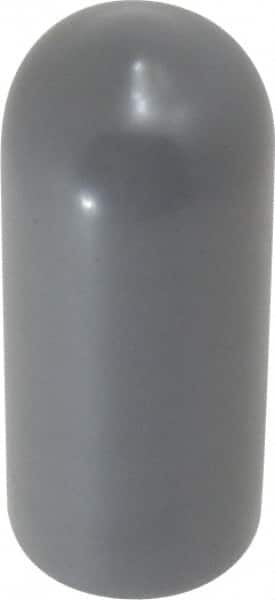 Caplugs - 11/32" ID, Stretchable Cap - 1" Long, Vinyl, Gray - Americas Industrial Supply