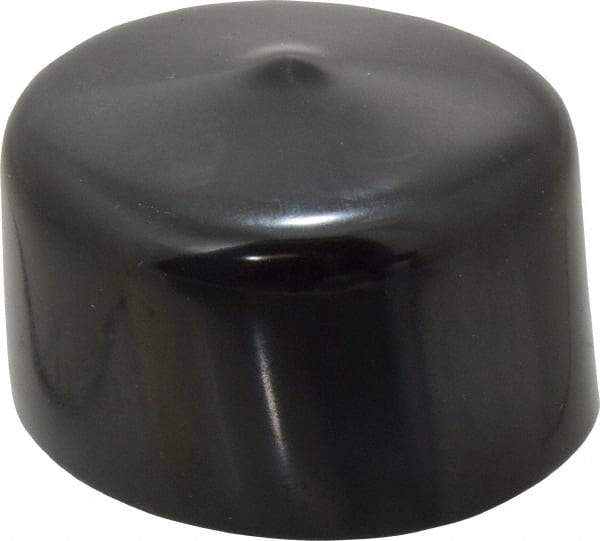 Caplugs - 1-5/8" ID, Stretchable Cap - 1" Long, Vinyl, Black - Americas Industrial Supply