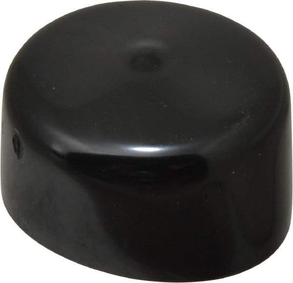 Caplugs - 1-11/16" ID, Stretchable Cap - 1" Long, Vinyl, Black - Americas Industrial Supply