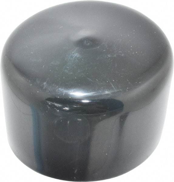 Caplugs - 1-3/4" ID, Stretchable Cap - 1" Long, Vinyl, Black - Americas Industrial Supply