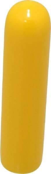 Caplugs - 1/4" ID, Stretchable Cap - 1-1/2" Long, Vinyl, Yellow - Americas Industrial Supply