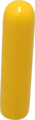 Caplugs - 1/4" ID, Stretchable Cap - 1-1/2" Long, Vinyl, Yellow - Americas Industrial Supply