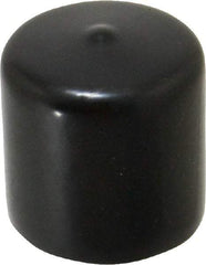 Caplugs - 1-1/2" ID, Stretchable Cap - 1-1/2" Long, Vinyl, Black - Americas Industrial Supply