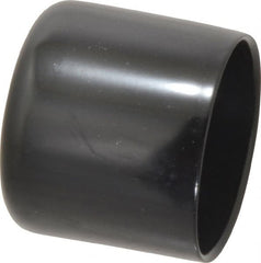 Caplugs - 1-3/4" ID, Stretchable Cap - 1-1/2" Long, Vinyl, Black - Americas Industrial Supply