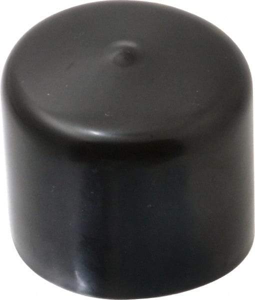 Caplugs - 1-7/8" ID, Stretchable Cap - 1-1/2" Long, Vinyl, Black - Americas Industrial Supply