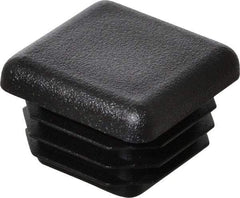 Caplugs - Square Head Plug - 7/8" OD, Polyethylene, Black - Americas Industrial Supply