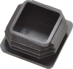 Caplugs - Square Head Plug - 1" OD, Polyethylene, Black - Americas Industrial Supply
