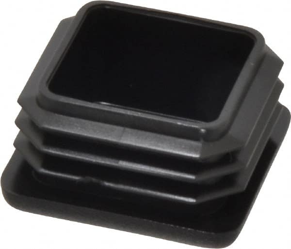 Caplugs - Square Head Plug - 1-1/4" OD, Polyethylene, Black - Americas Industrial Supply
