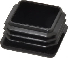Caplugs - Square Head Plug - 1-1/4" OD, Polyethylene, Black - Americas Industrial Supply