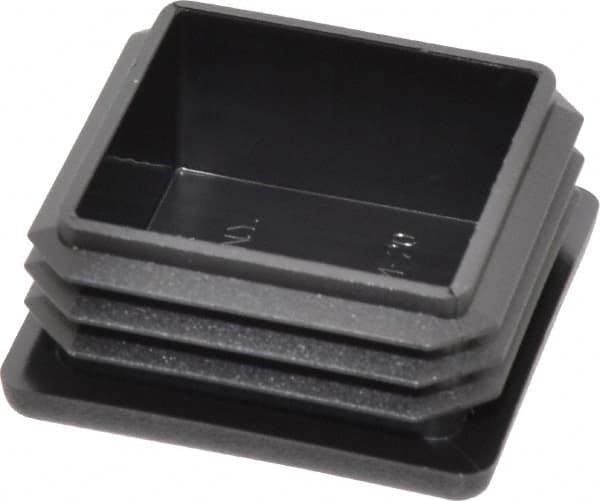 Caplugs - Square Head Plug - 1-1/2" OD, Polyethylene, Black - Americas Industrial Supply