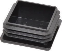 Caplugs - Square Head Plug - 1-1/2" OD, Polyethylene, Black - Americas Industrial Supply