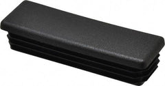 Caplugs - Rectangular Head Plug - 1 x 3" OD, Polyethylene, Black - Americas Industrial Supply